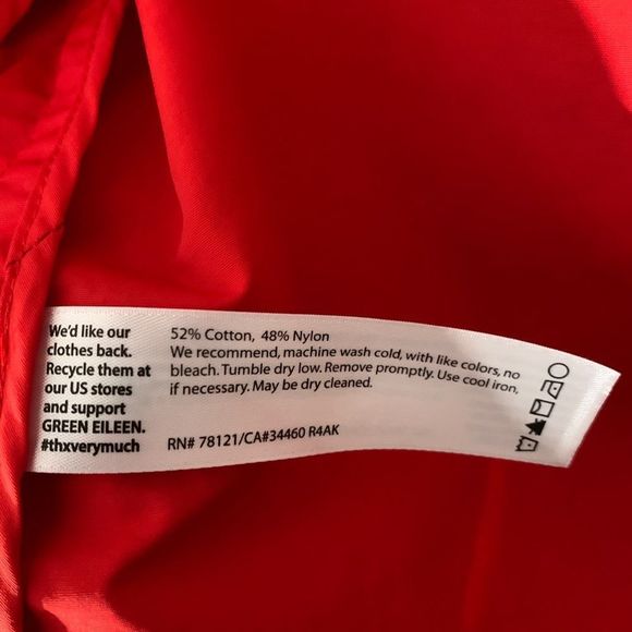 Eileen Fisher Weather Resistant Coral Windbreaker Size L - Picture 5 of 6